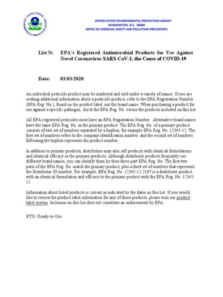 EPA Disinfectant List PDF: Complete Guide to Approved Cleaners
