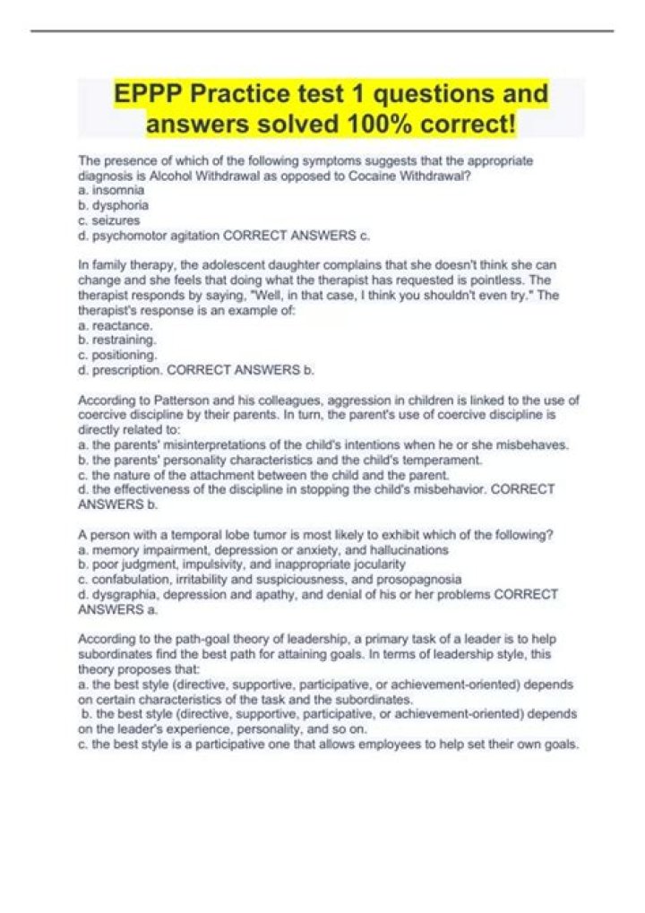 Eppp Practice Questions PDF: Master EPPP Exam Readiness