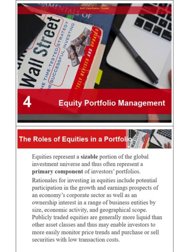 Mastering Equity Portfolio Management: A Comprehensive PDF Guide