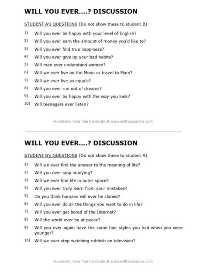 Free ESL Discussion Questions PDF for ESL Teachers