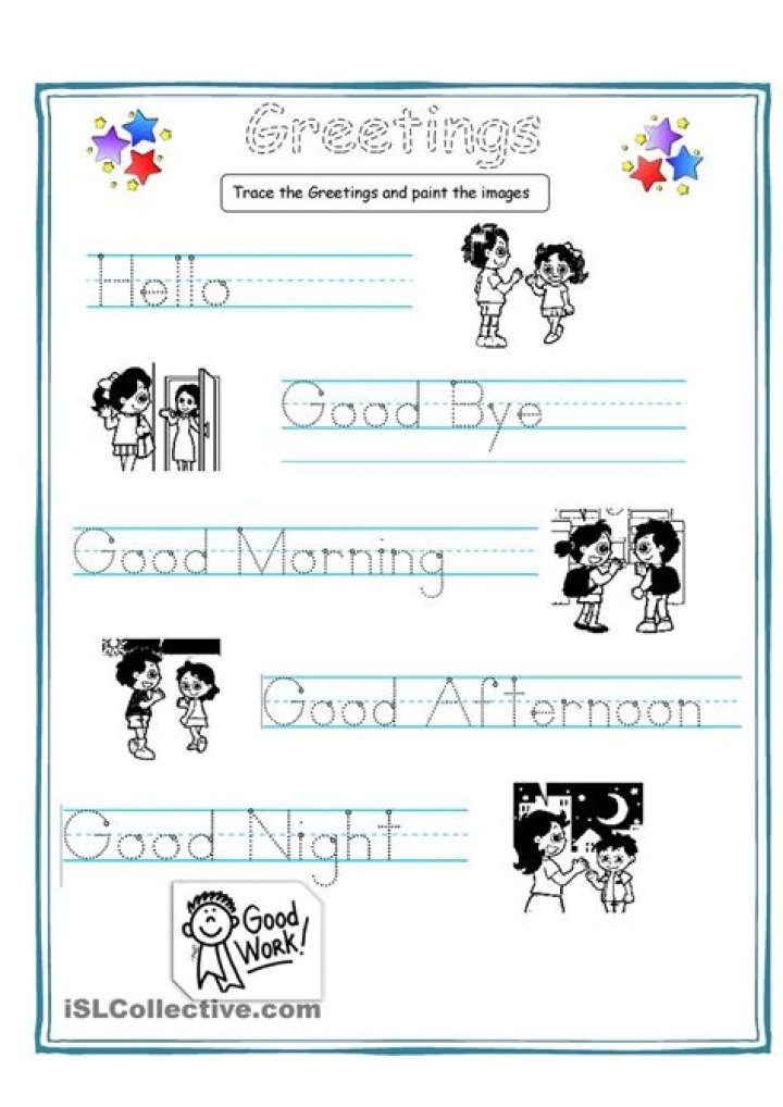 Free ESL Greetings Worksheet PDF – Instant Download