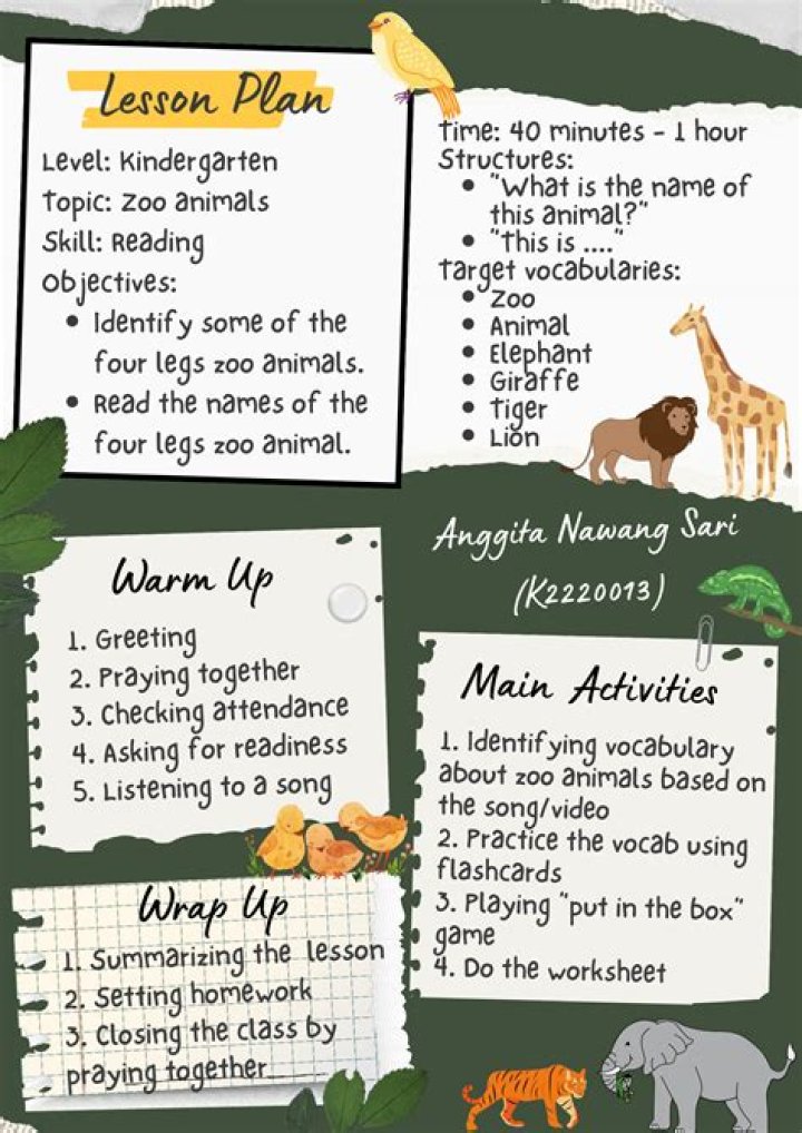 ESL Kindergarten Lesson Plans PDF – Easy & Fun Activities