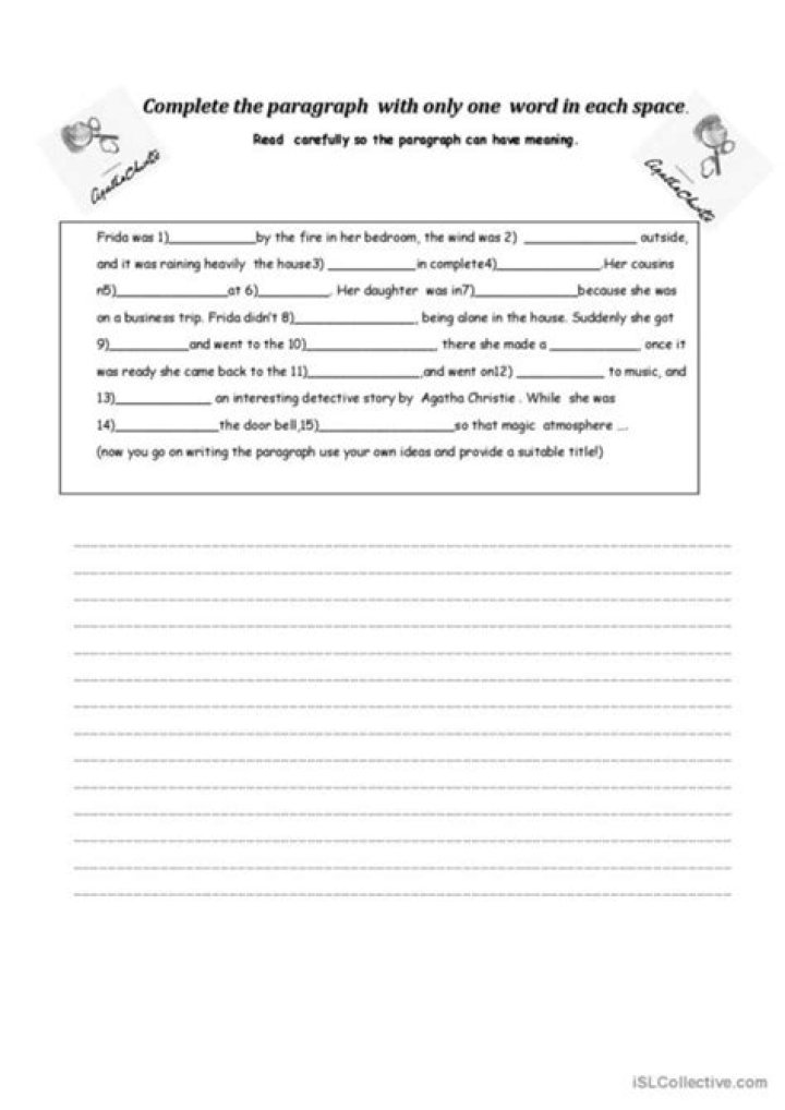 ESL Paragraph Writing Worksheets PDF: Boost ESL Students' Writing Skills