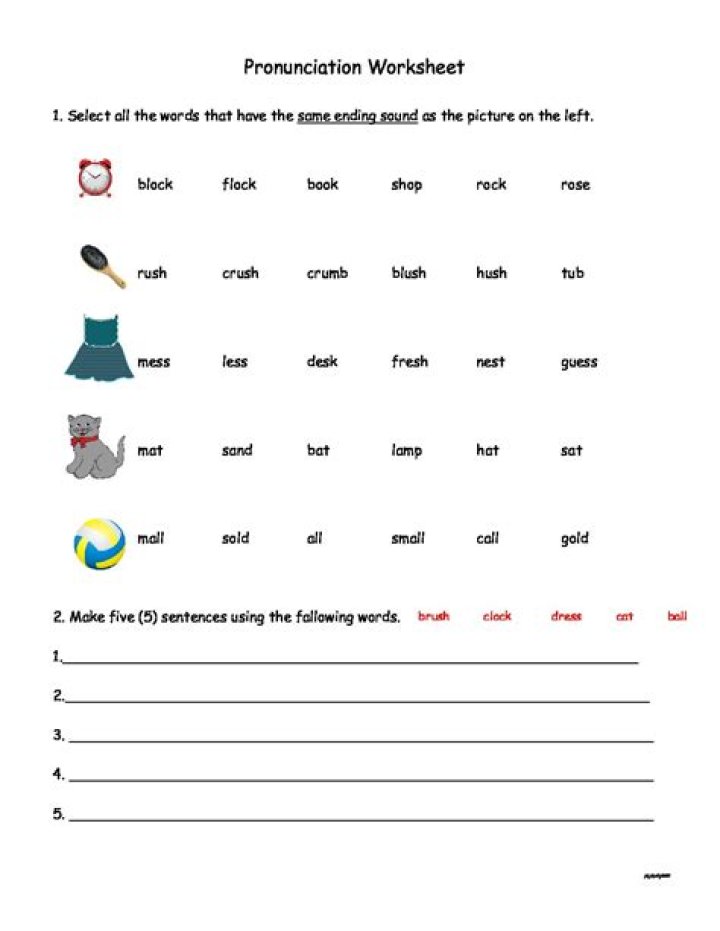 Free ESL Pronunciation Worksheets PDF: Perfect for ESL Learners