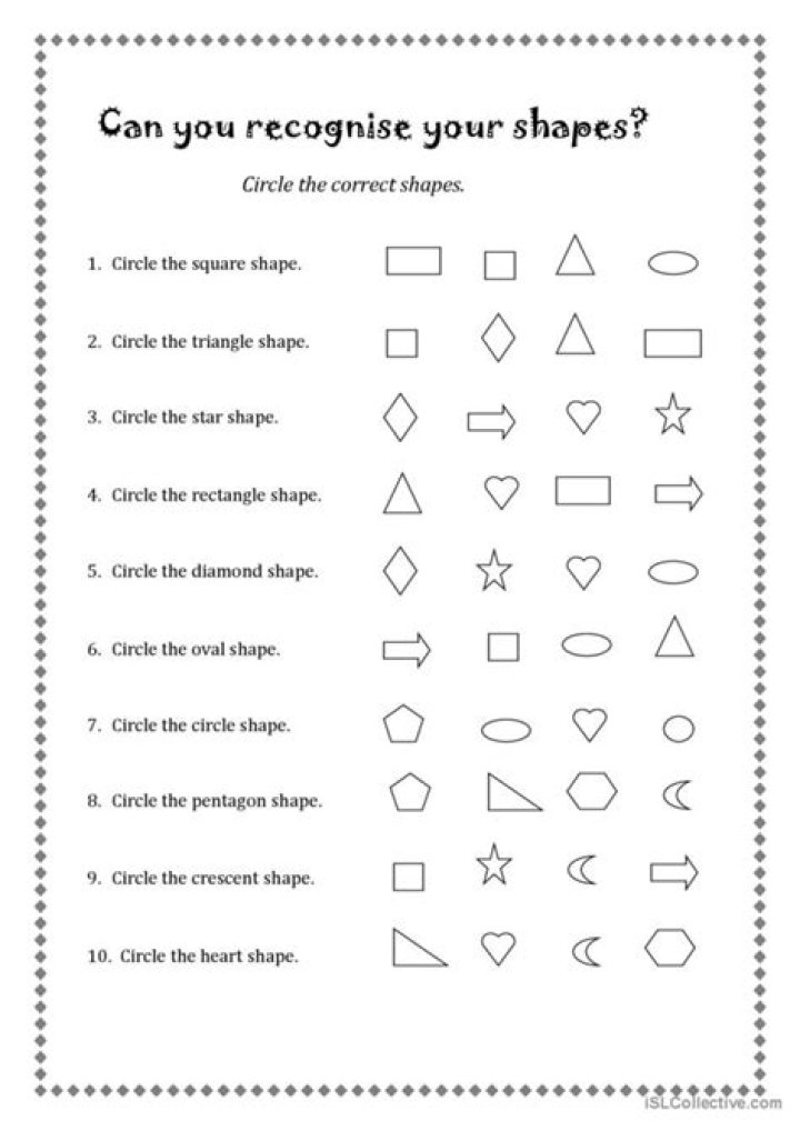 Free ESL Shapes Worksheet PDF – Easy Learning Activity for Students