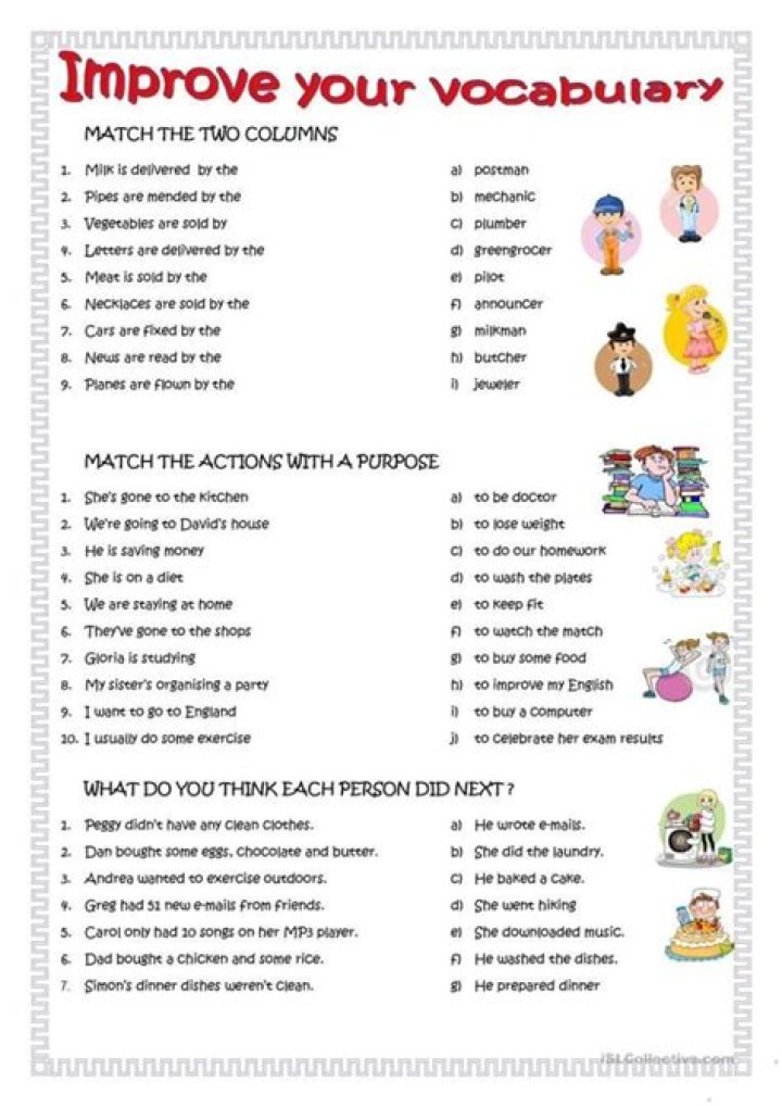 Free Printable ESL Worksheets for Adults – Instant PDF Download