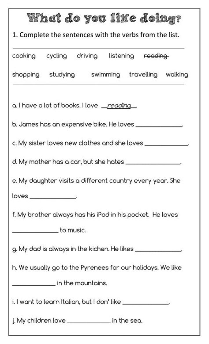 Free ESL Worksheets for Beginners Adults – PDF Download