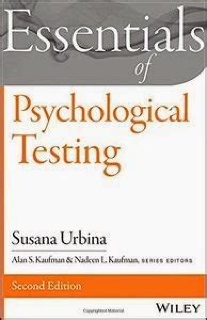 Essentials of Psychological Testing Urbina: A Comprehensive PDF Guide