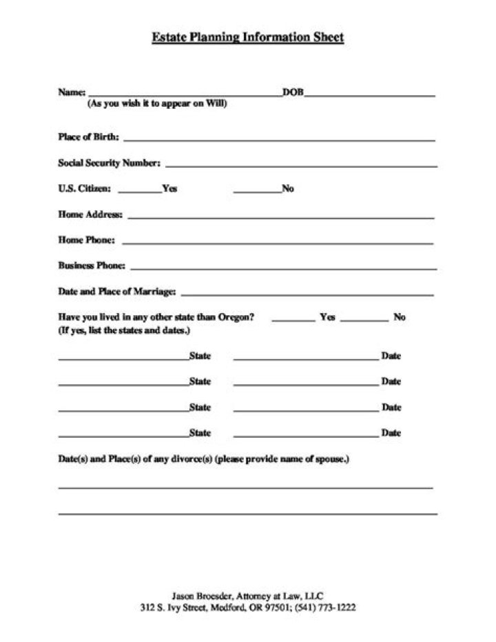 Estate Planning Forms PDF – Free Downloadable Legal Templates