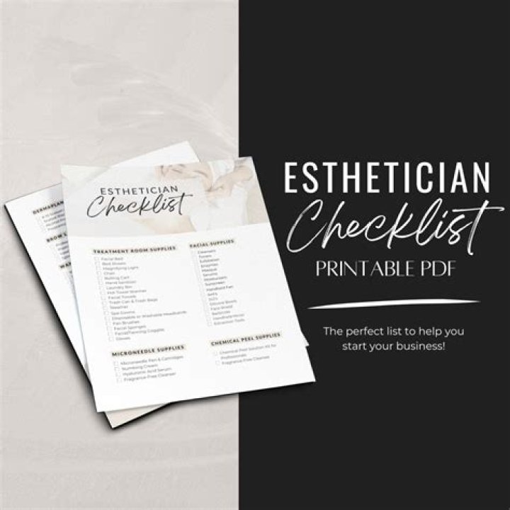 Essential Aesthetician Supplies List PDF – Complete Guide