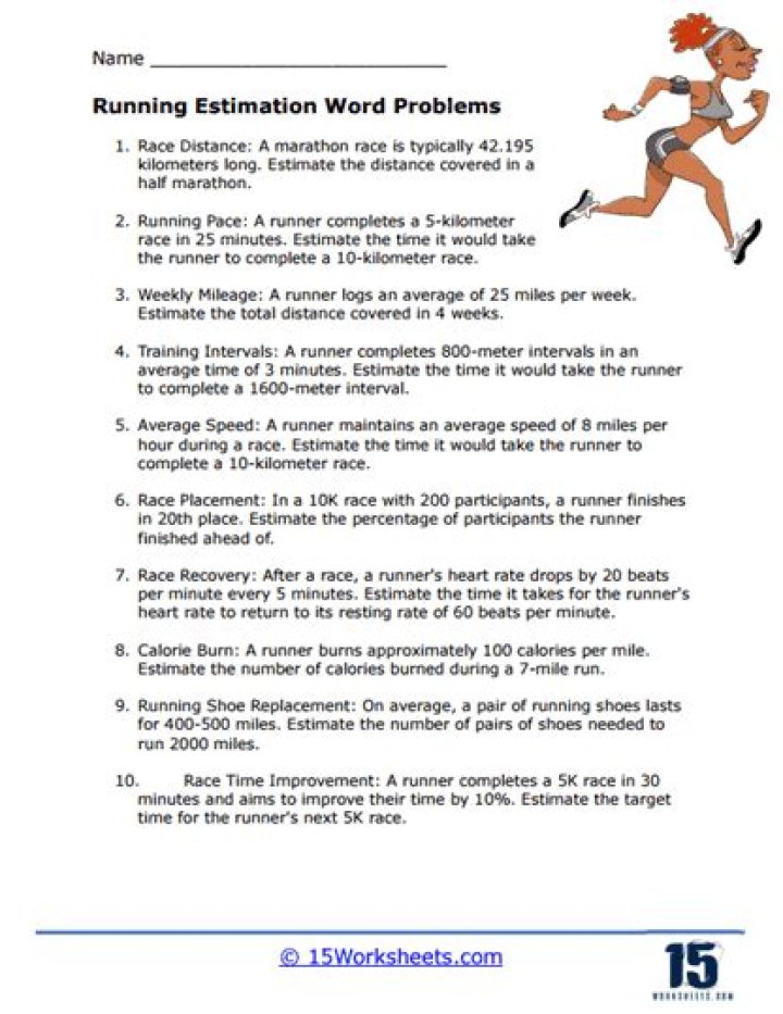 Free Estimation Word Problems Worksheets PDF for Math Practice