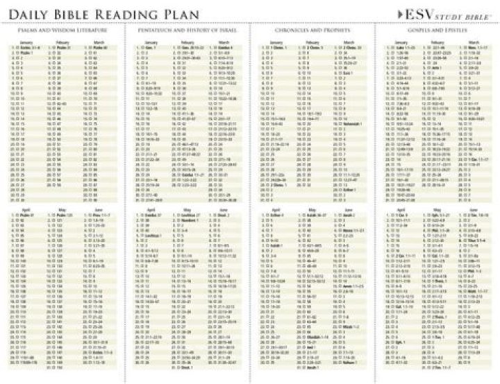 Complete ESV Study Bible Reading Plan PDF – Daily Bible Study Guide