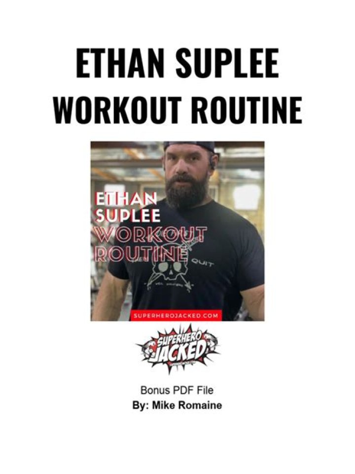 Ethan Suplee Workout Plan PDF: Boost Strength & Fitness Today