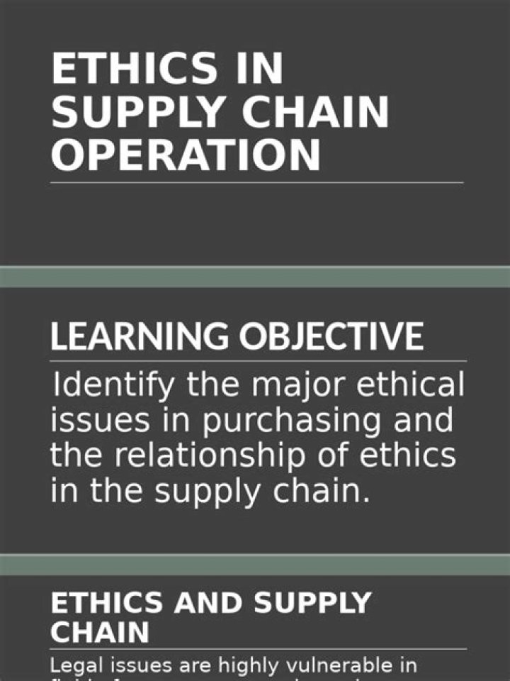 Ethical Issues in Supply Chain Management: A Comprehensive PDF Guide
