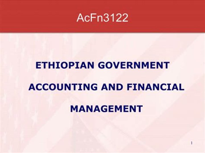 Ethiopian Government Accounting & Financial Management PDF Guide