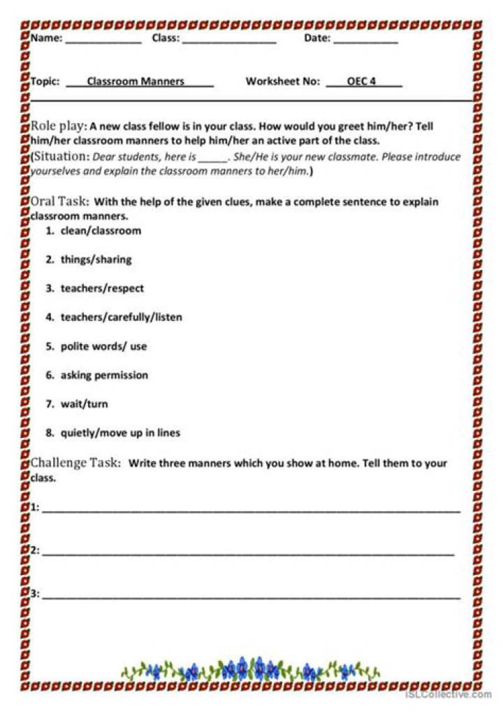Etiquette Worksheets PDF: Perfect Guide for Polite Communication