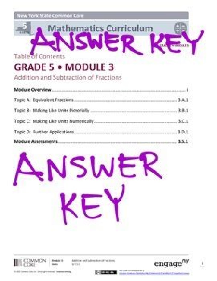 Eureka Math Grade 5 Module 3 Answer Key PDF – Full Solutions