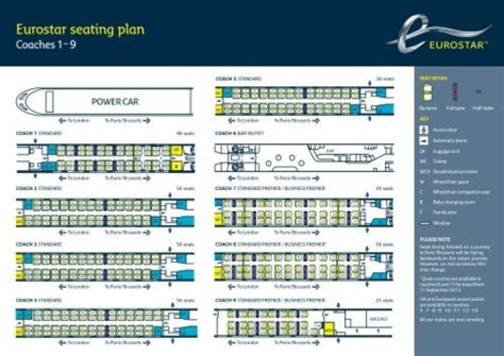 Eurostar Seating Plan PDF: Complete Booking Guide