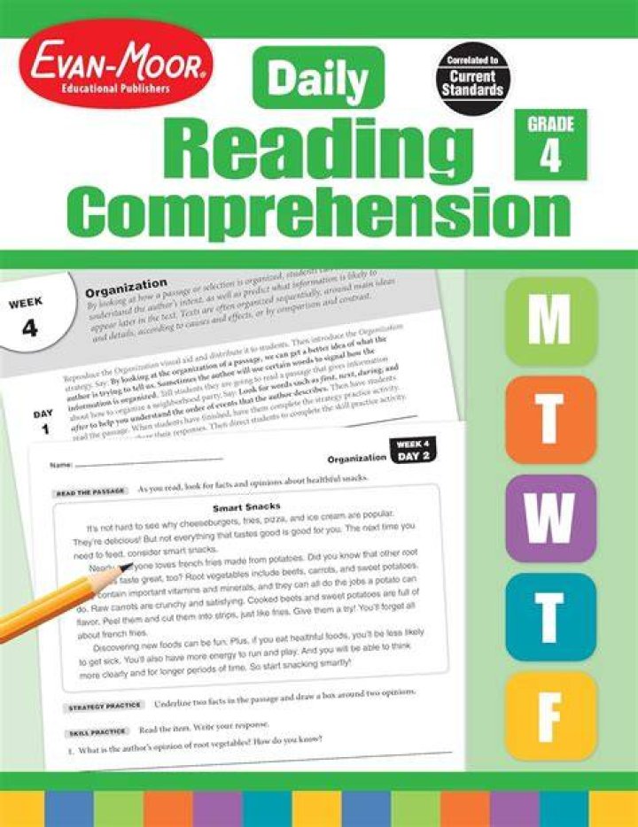 Evan-Moor Daily Reading Comprehension Grade 4 PDF Answer Key