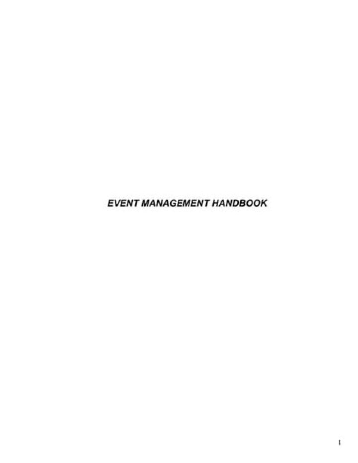 Event Management Handbook PDF: Your Ultimate Guide to Planning Events