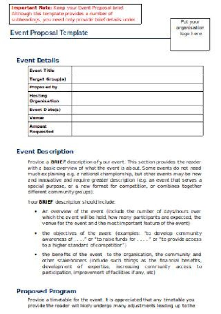 Event Management Proposal Sample PDF – Download Free Template