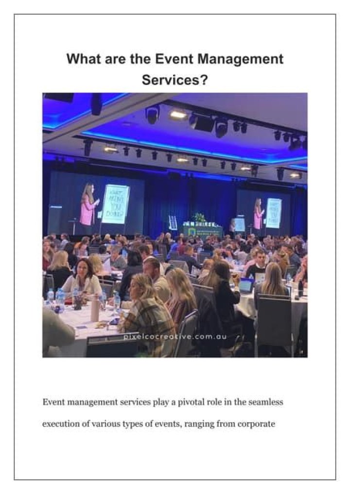 Event Management Services PDF: Streamline Your Next Event
