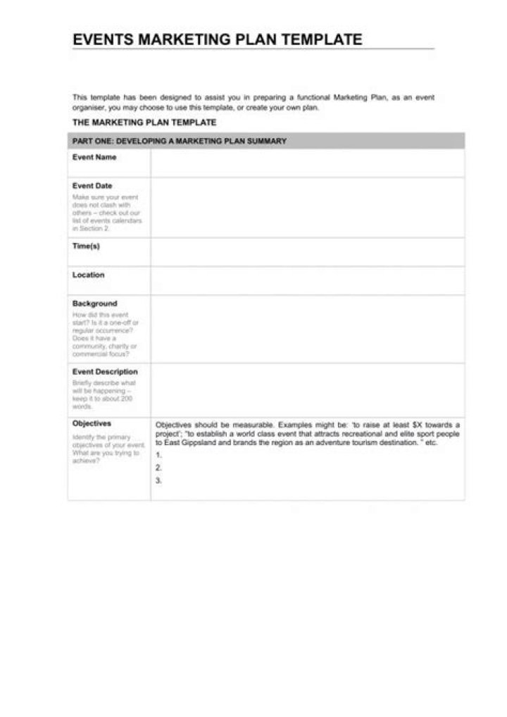 Event Marketing Plan Template PDF: Boost Your Event Success