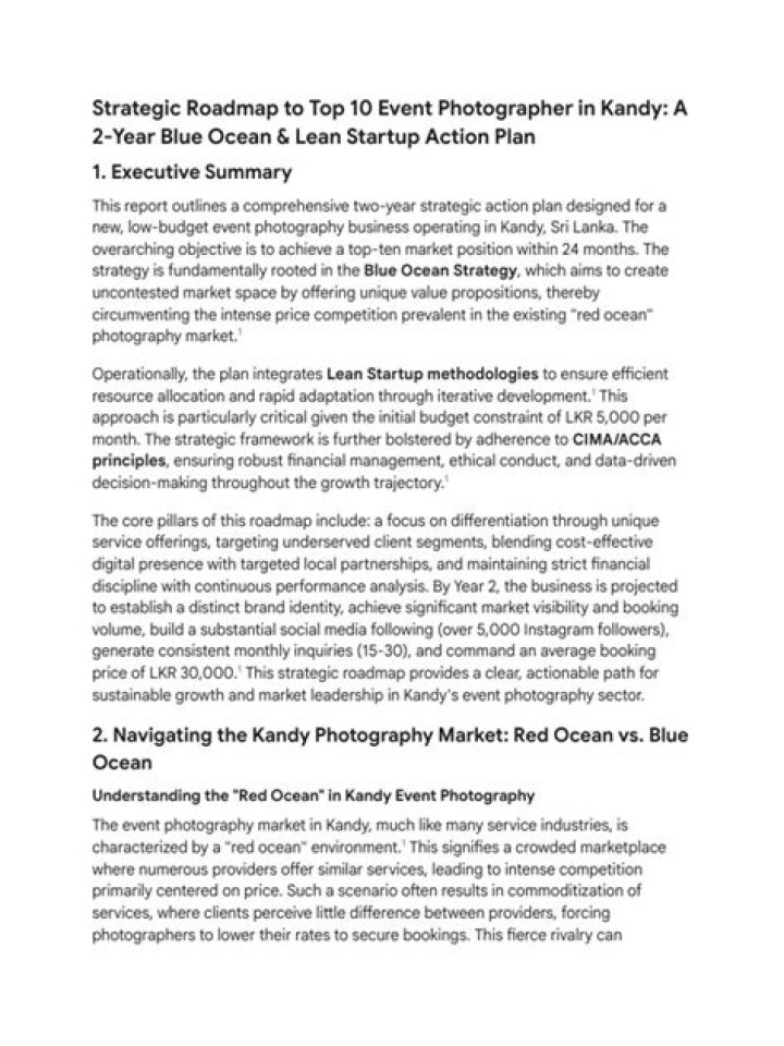 Event Photography Business Plan PDF: Launch Your Success