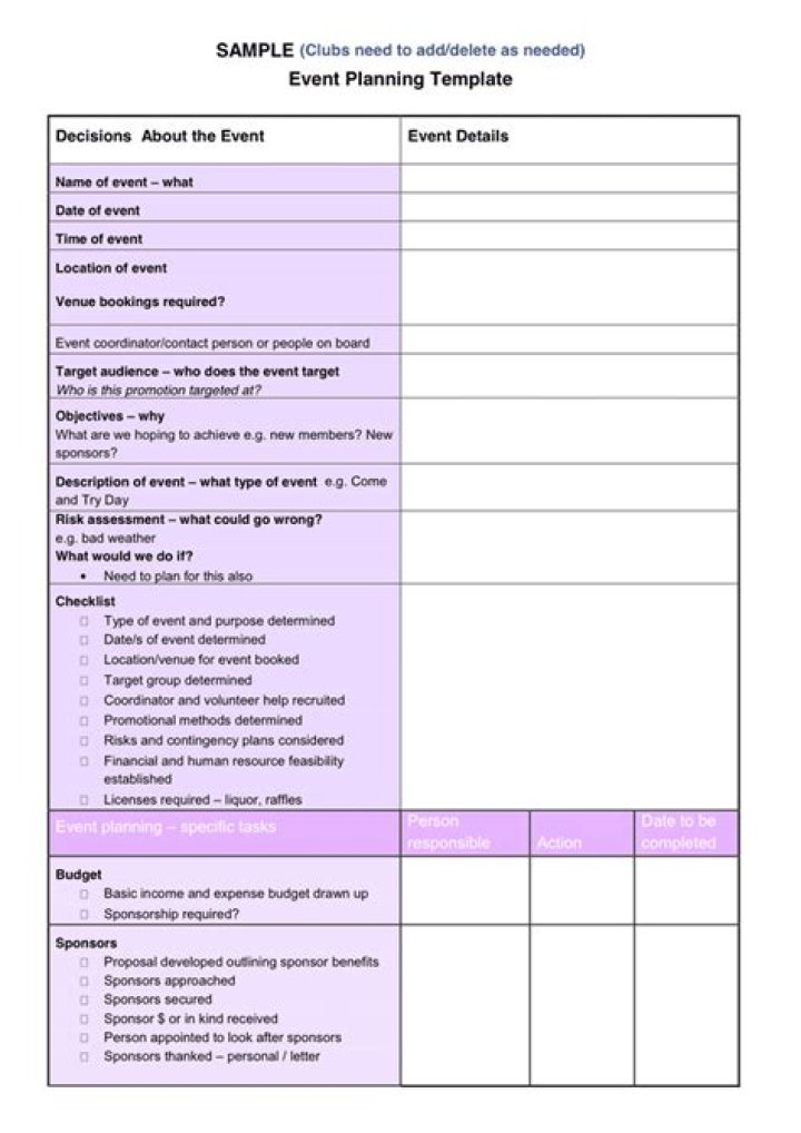 Event Plan Sample PDF – Get Ready-to-Use Templates