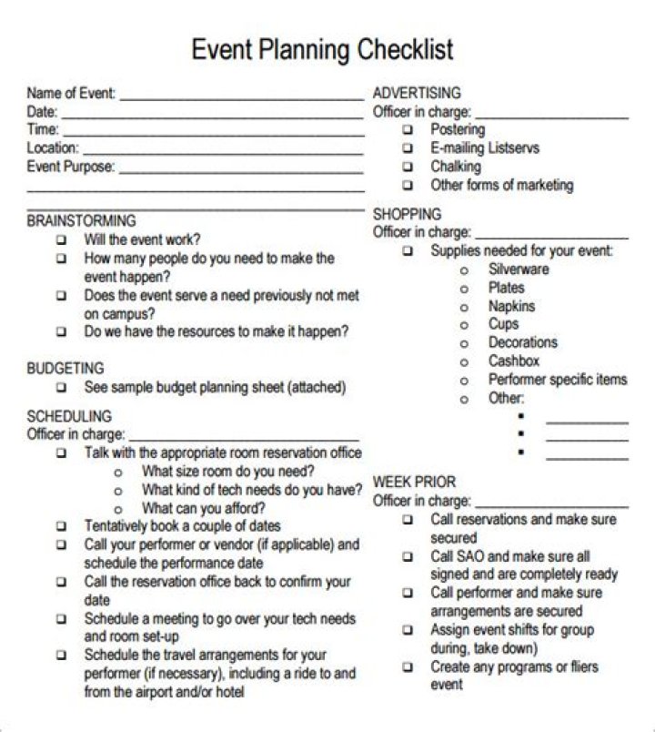 Free Event Planning Checklist PDF – Download Now