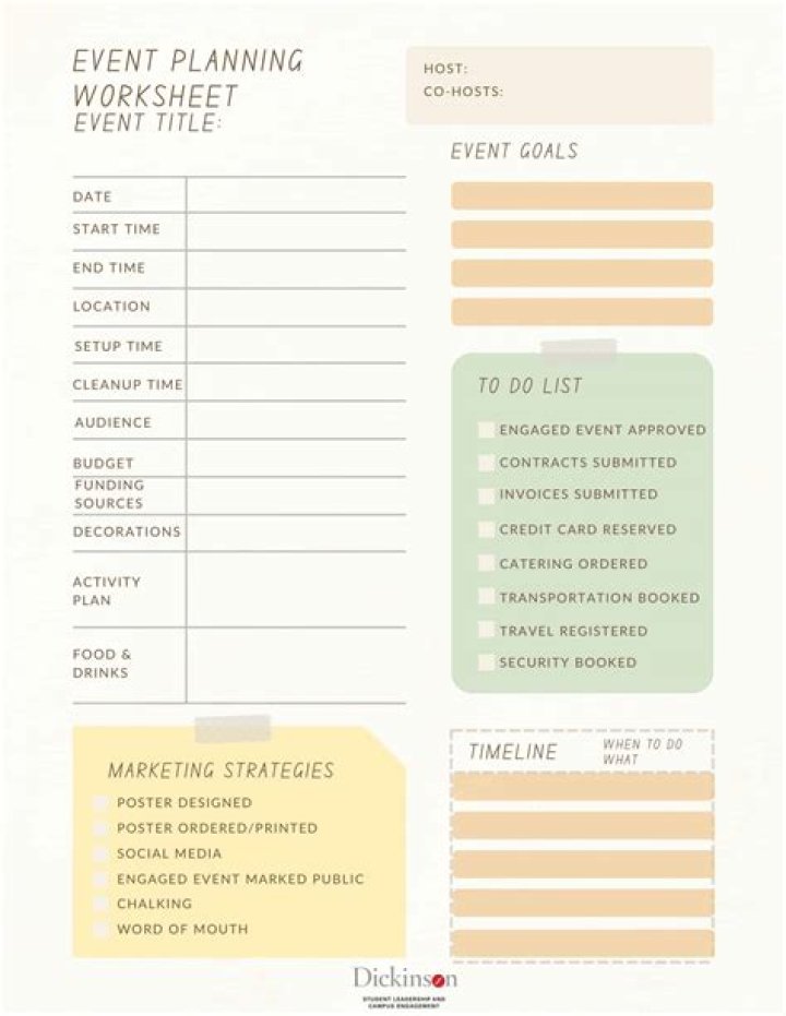 Event Planning Worksheet PDF – Free Download for Smarter Event Planning
