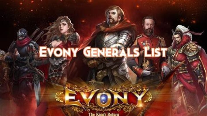 Evony Duty Generals List PDF: Complete Command roster