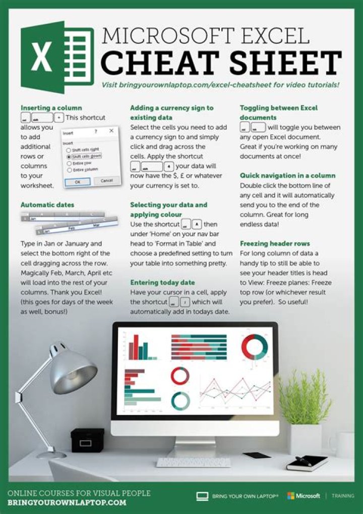 Excel 2016 Cheat Sheet PDF: Fast Track Your Productivity
