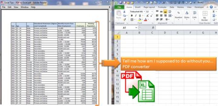 Convert Excel Sheets to PDF Instantly
