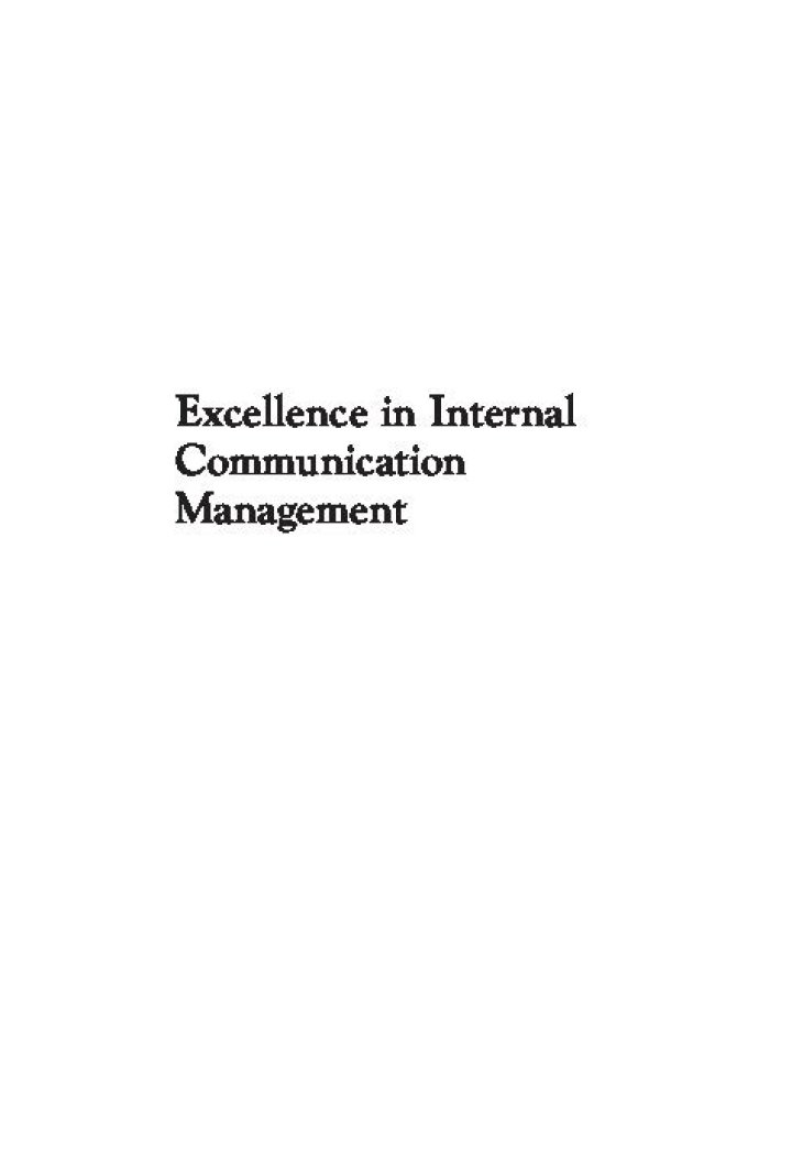 Excellence in Public Relations & Communication Management: Expert PDF Guide