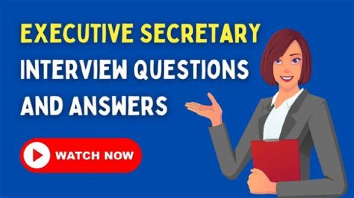 Executive Secretary Interview Questions & Answers PDF