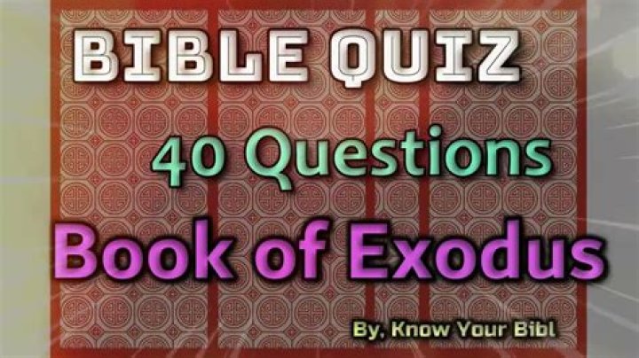 Exodus Bible Quiz Questions & Answers PDF for Study & Review