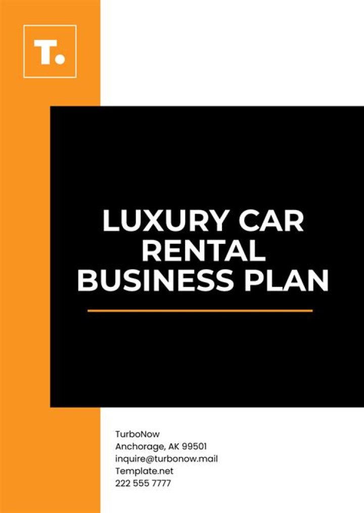 Exotic Car Rental Business Plan PDF: Start Your Luxury Venture Fast