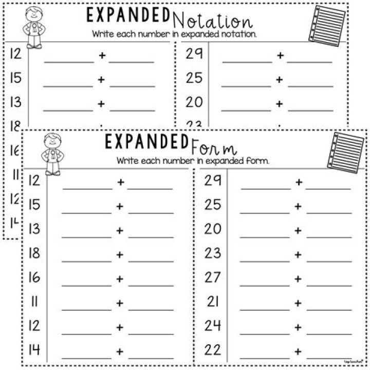 Free Expanded Notation Worksheets PDF for Music Students
