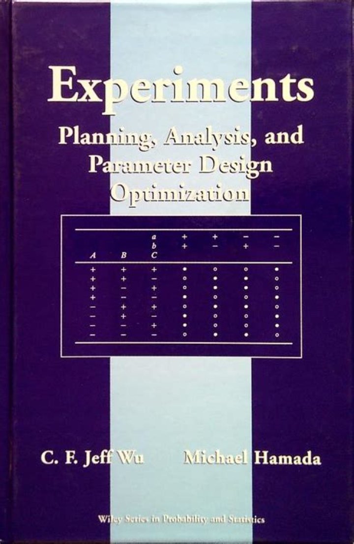 Comprehensive Guide to Experiments Planning, Analysis, and Parameter Design Optimization (PDF)