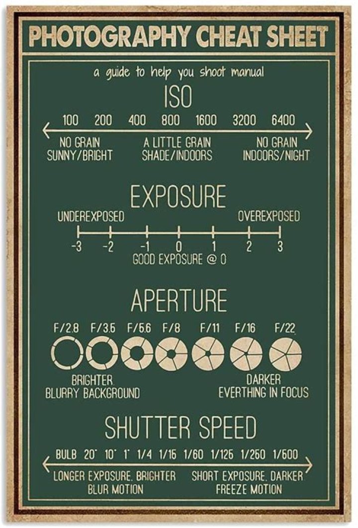 Expert Photography Cheat Sheets PDF: Master Shots in Seconds