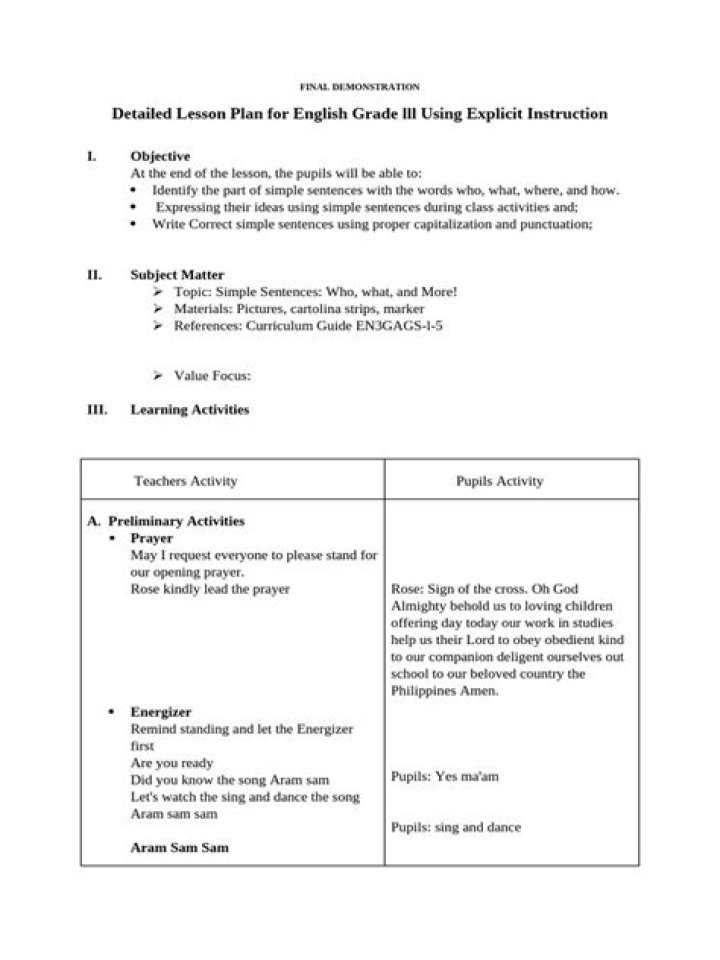 Explicit Instruction Lesson Plan PDF – Step-by-Step Teaching Guide