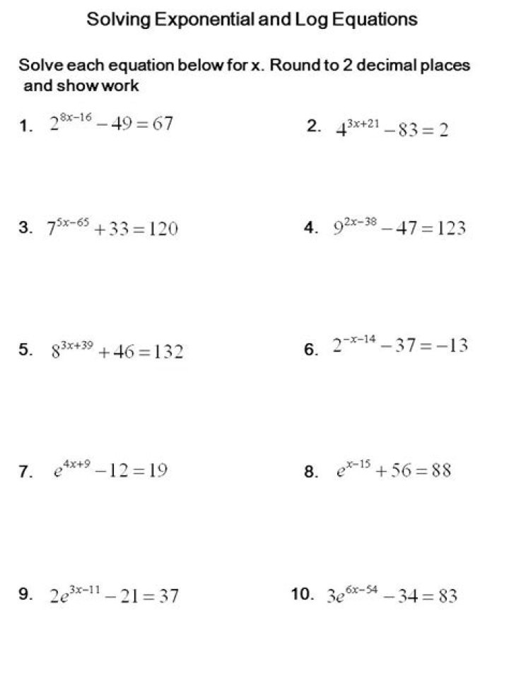 Exponential Equations Questions & Answers PDF – Instant Solutions