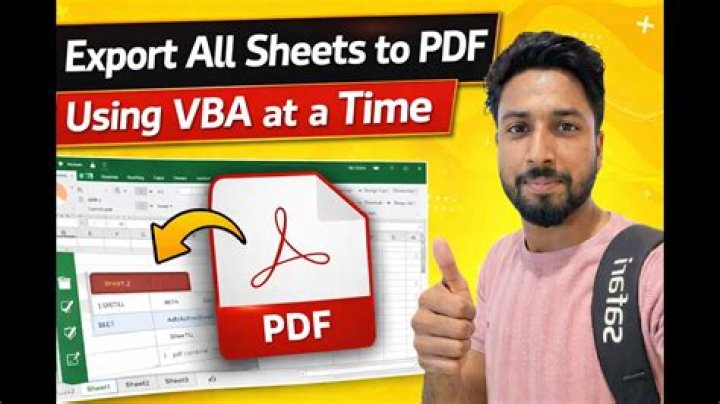 Export All Excel Sheets to PDF with One Click
