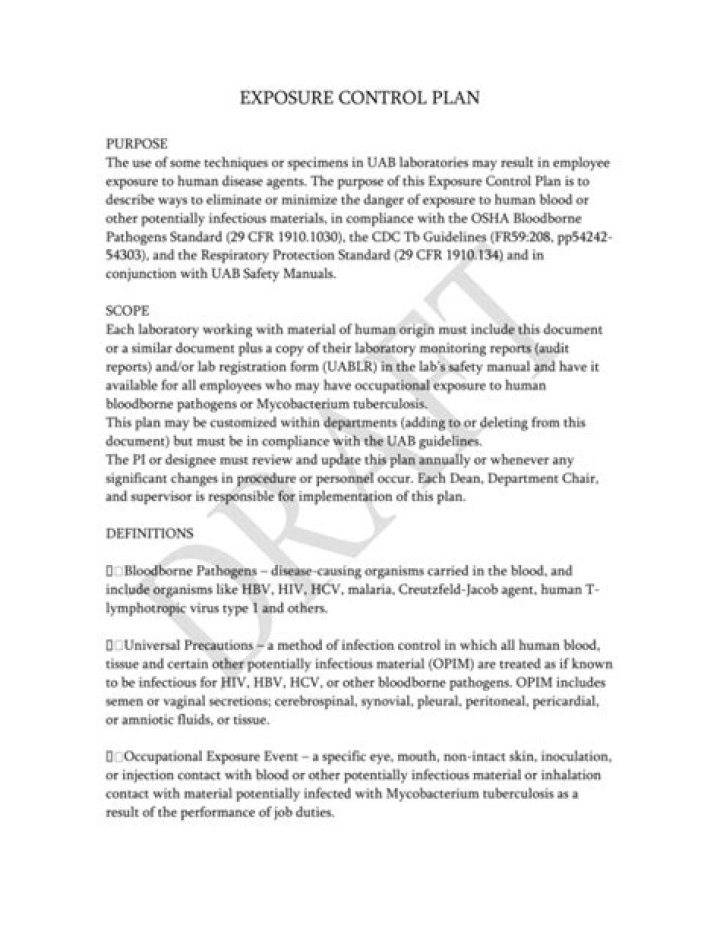 Exposure Control Plan PDF: Essential Guide for Safe Photographic Work