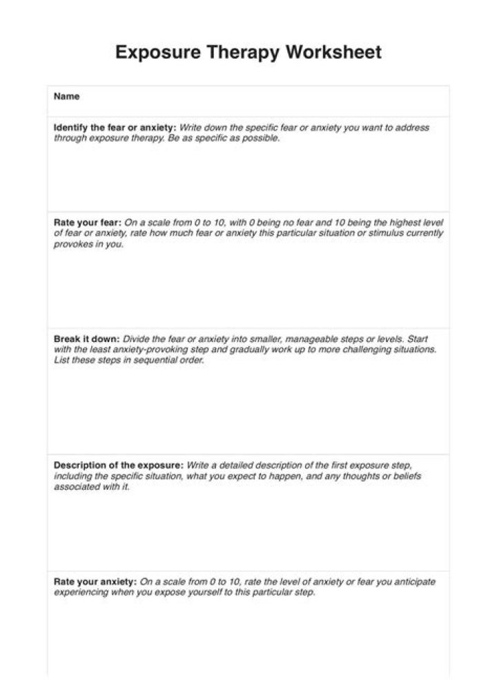 Exposure Worksheet PDF: Free Download for Teachers & Professionals