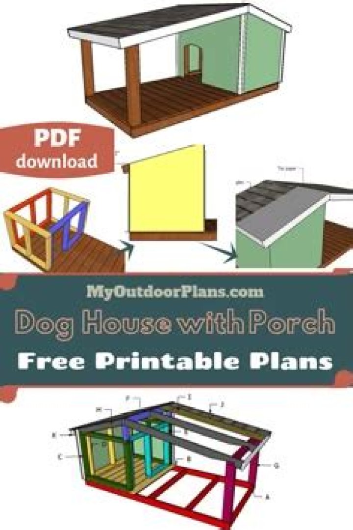 Extra Large Dog House Plans PDF – Durable & Spacious Dog Shelter Templates