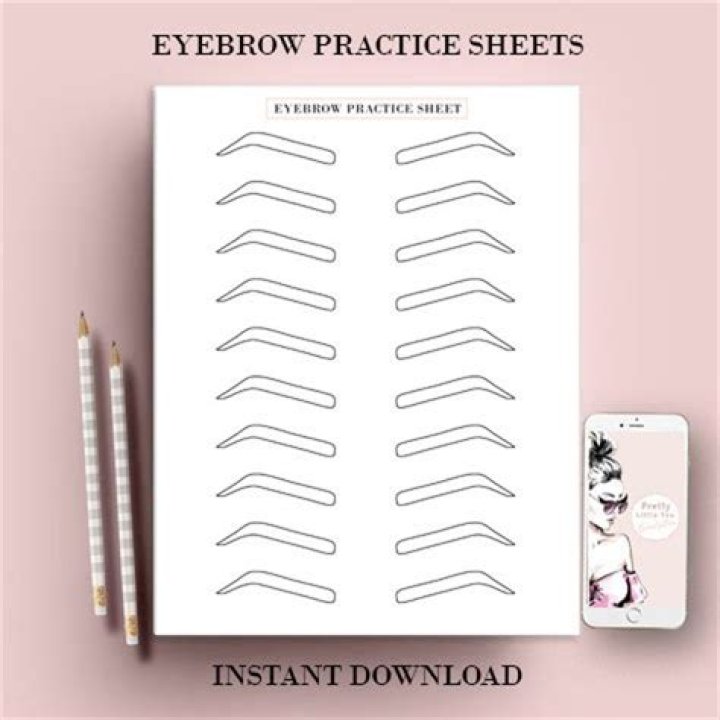 Free Eyebrow Practice Sheets PDF – Perfect for Precision Training
