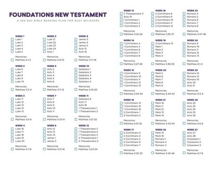 F260 New Testament Reading Plan PDF: Daily Bible Study Guide