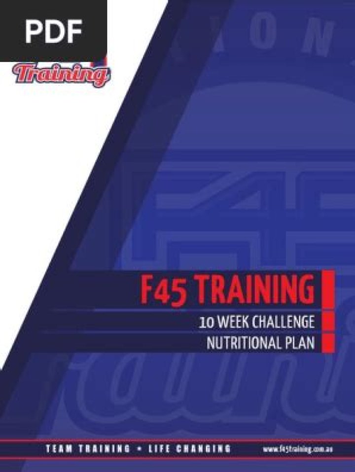 F45 Workout Plan PDF: Complete At-Home Training Guide